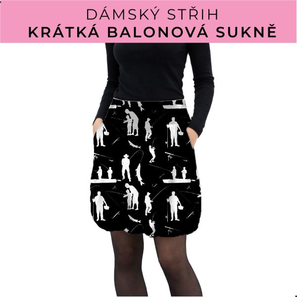 Dámský střih - balonová krátká sukně