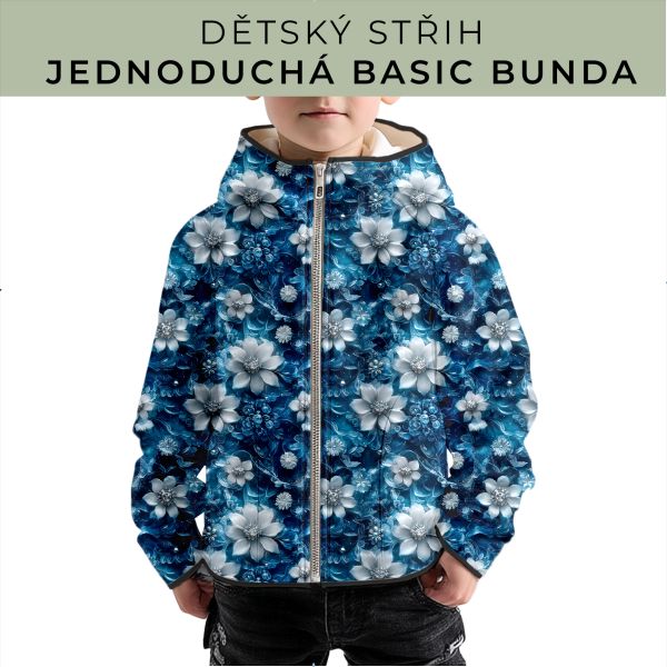 Dětský střih - jednoduchá dětská BASIC  bunda
