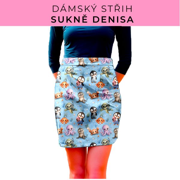Dámský střih - Dámská sukně Denisa