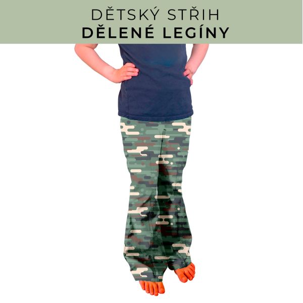 Dětský střih - Dělené legíny