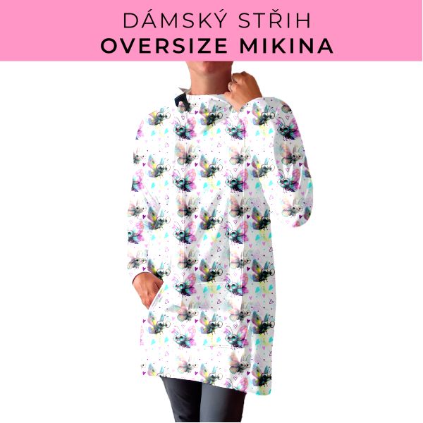 DÁMSKÝ střih - Oversize mikina