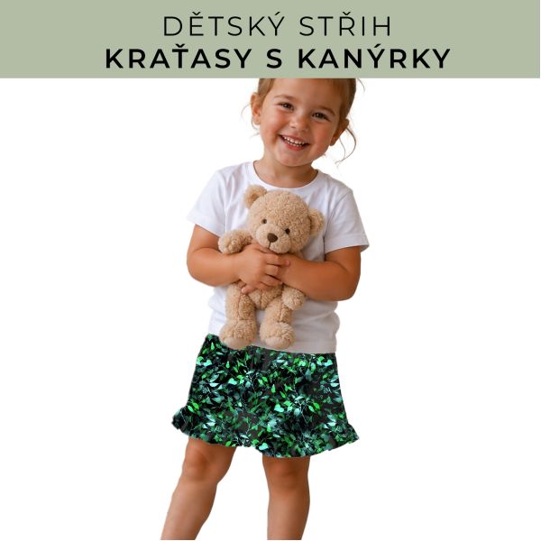 Dětský střih - Kraťásky s kanýrkem