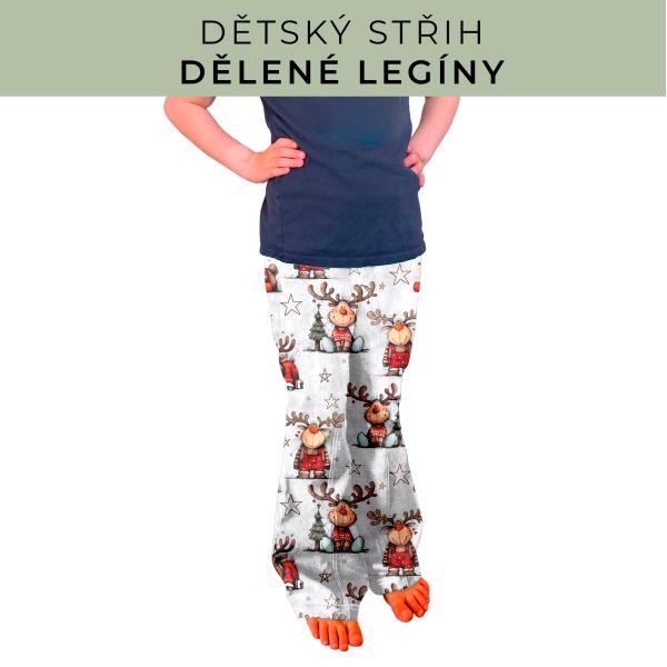 Dětský střih - Dělené legíny