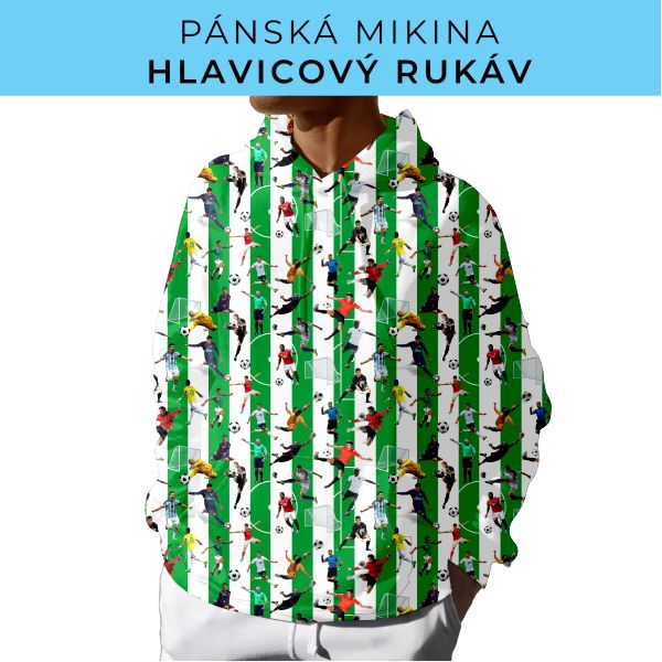 PÁNSKÝ střih - mikina s kapucí