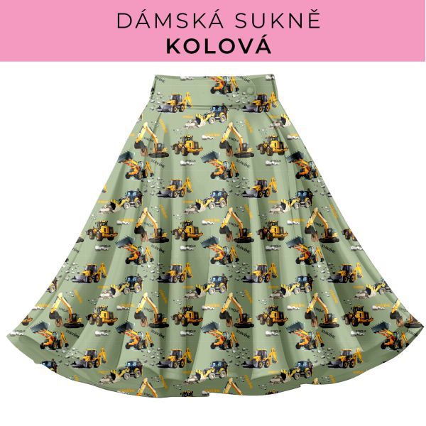 DÁMSKÝ střih - Kolová sukně