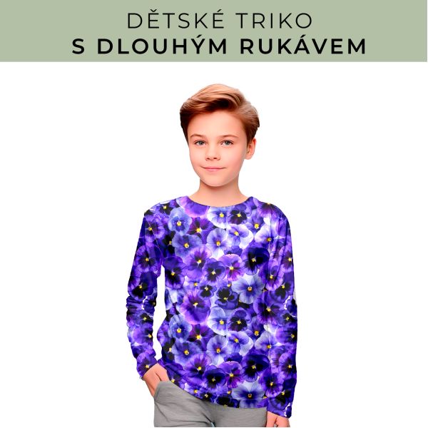 DĚTSKÝ střih - triko dlouhý rukáv