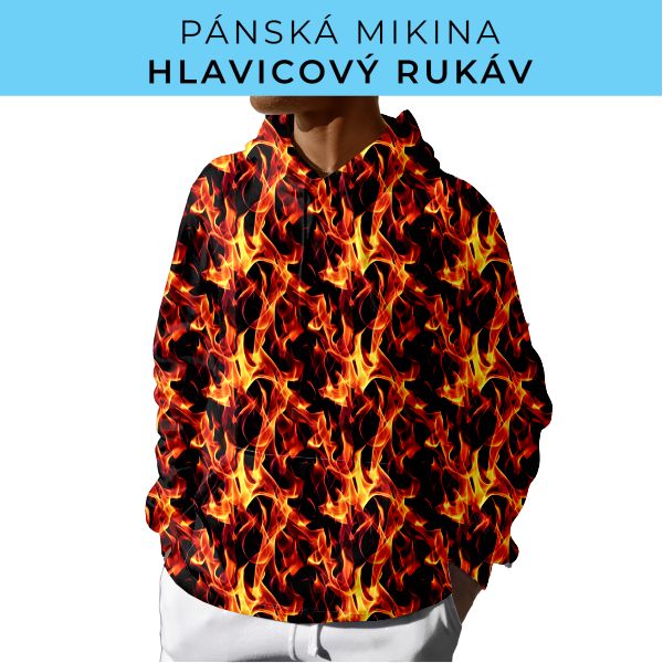 PÁNSKÝ střih - mikina s kapucí