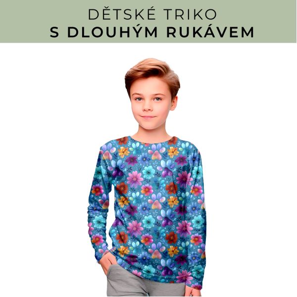 DĚTSKÝ střih - triko dlouhý rukáv