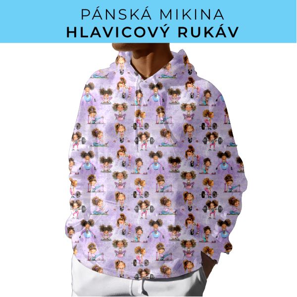 PÁNSKÝ střih - mikina s kapucí