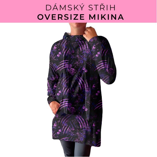 DÁMSKÝ střih - Oversize mikina