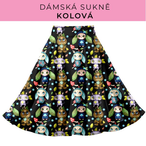 DÁMSKÝ střih - Kolová sukně