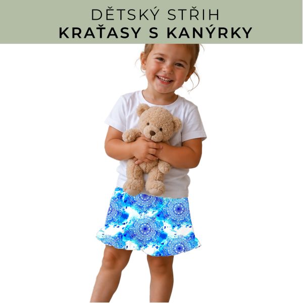 Dětský střih - Kraťásky s kanýrkem
