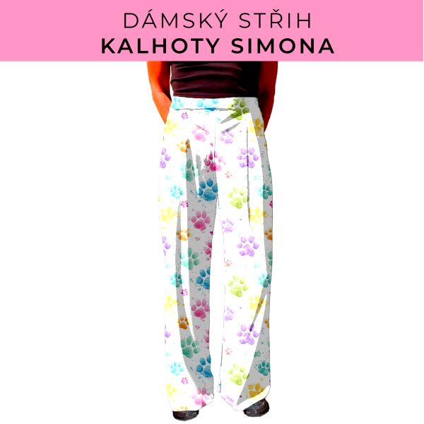Dámský střih - kalhoty Simona