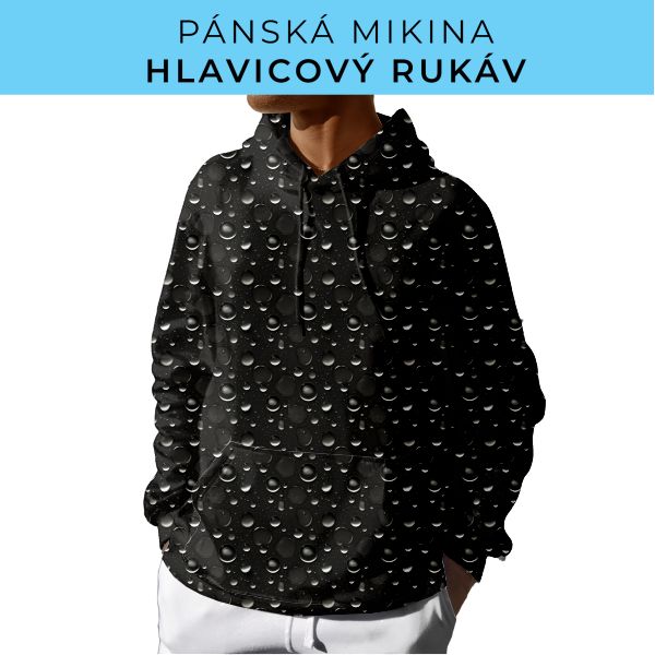 PÁNSKÝ střih - mikina s kapucí