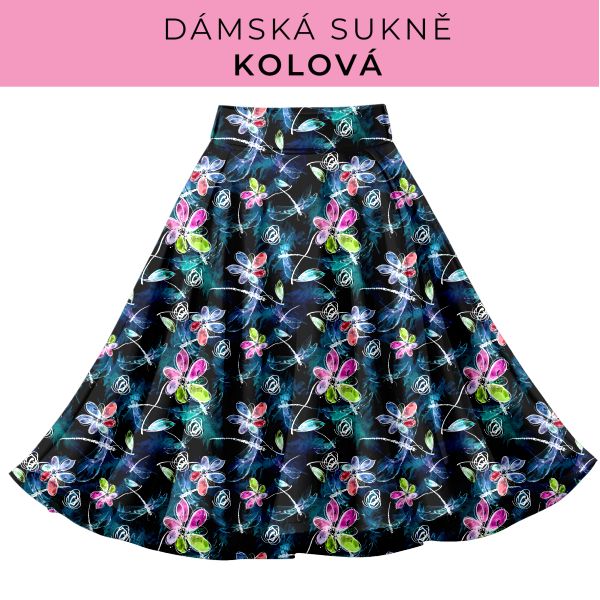 DÁMSKÝ střih - Kolová sukně