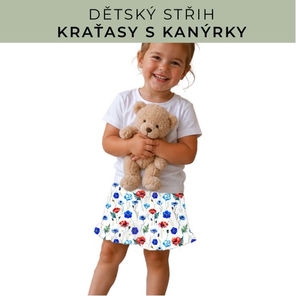 Dětský střih - Kraťásky s kanýrkem