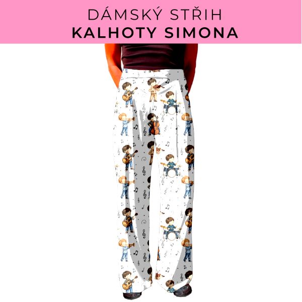 Dámský střih - kalhoty Simona