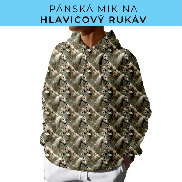 PÁNSKÝ střih - mikina s kapucí