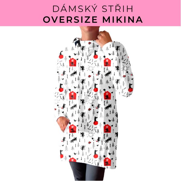 DÁMSKÝ střih - Oversize mikina
