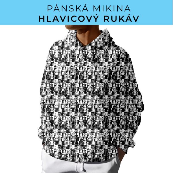 PÁNSKÝ střih - mikina s kapucí