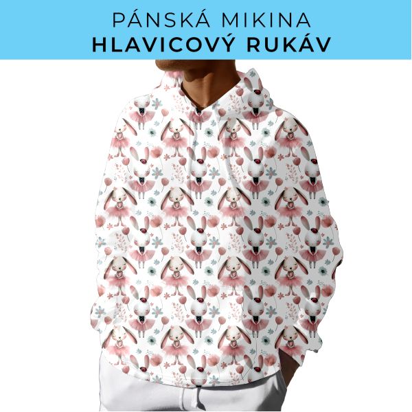 PÁNSKÝ střih - mikina s kapucí