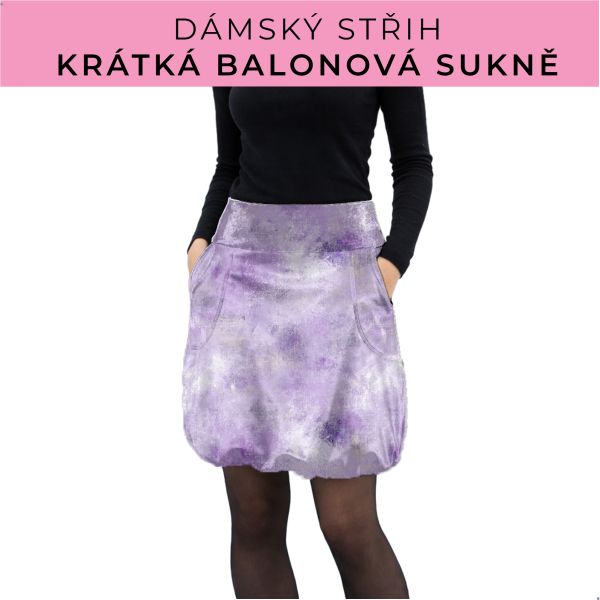 Dámský střih - balonová krátká sukně