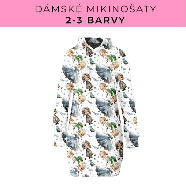 DÁMSKÝ střih - Mikinošaty 2-3 barvy