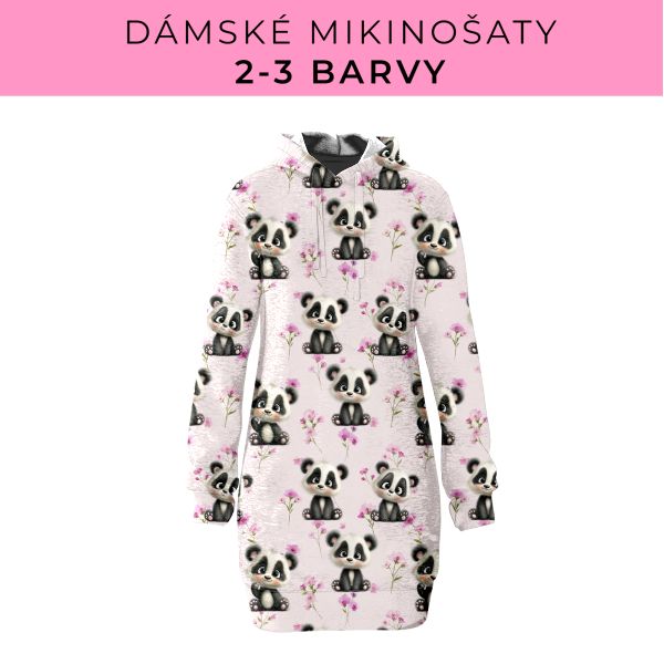 DÁMSKÝ střih - Mikinošaty 2-3 barvy