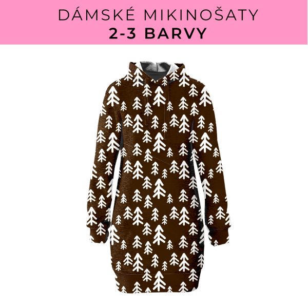 DÁMSKÝ střih - Mikinošaty 2-3 barvy