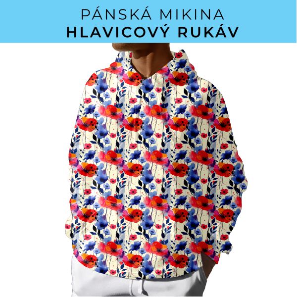 PÁNSKÝ střih - mikina s kapucí