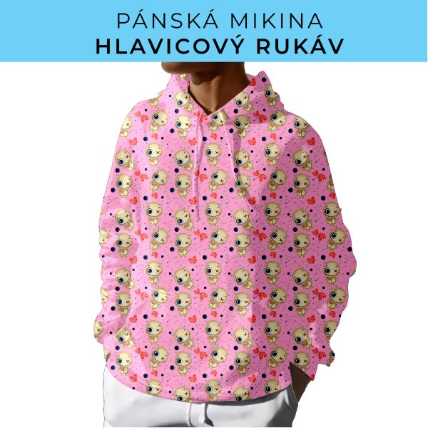 PÁNSKÝ střih - mikina s kapucí