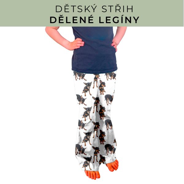 Dětský střih - Dělené legíny