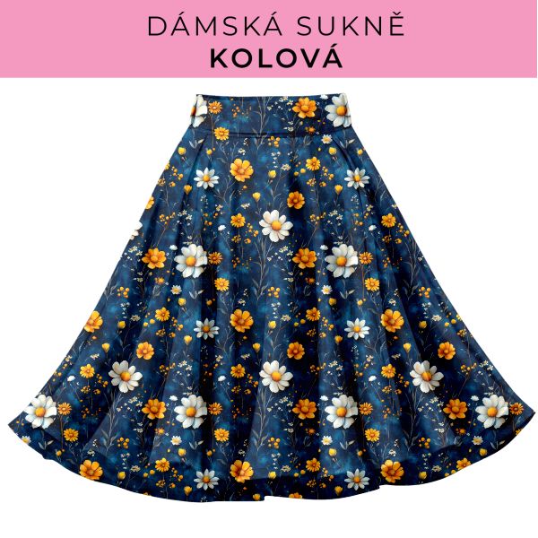 DÁMSKÝ střih - Kolová sukně
