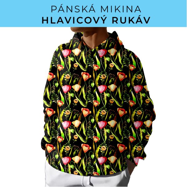 PÁNSKÝ střih - mikina s kapucí