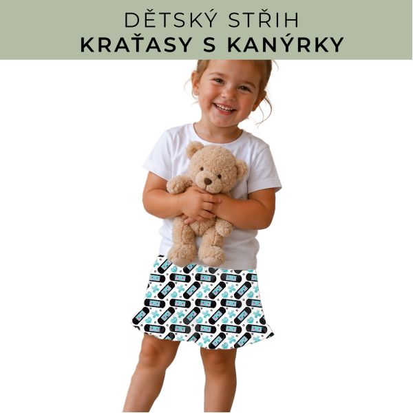 Dětský střih - Kraťásky s kanýrkem