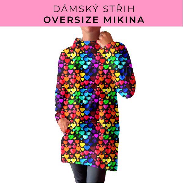 DÁMSKÝ střih - Oversize mikina