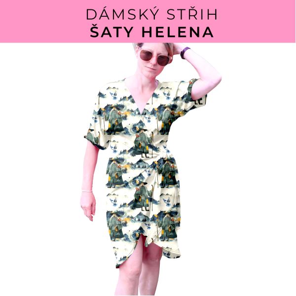 Dámský střih na šaty  Helena
