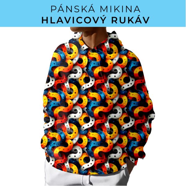 PÁNSKÝ střih - mikina s kapucí