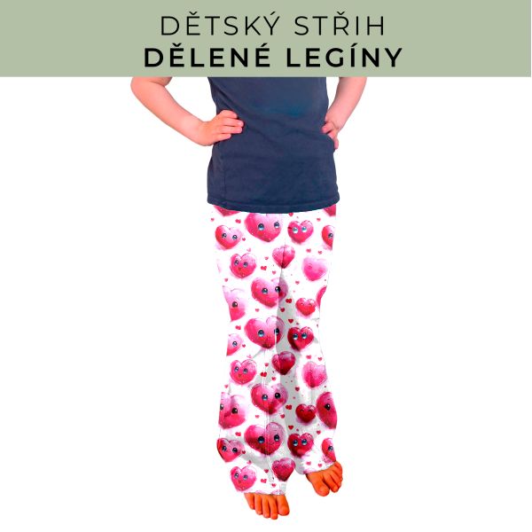 Dětský střih - Dělené legíny
