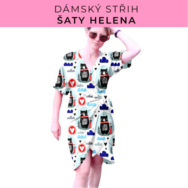 Dámský střih na šaty  Helena
