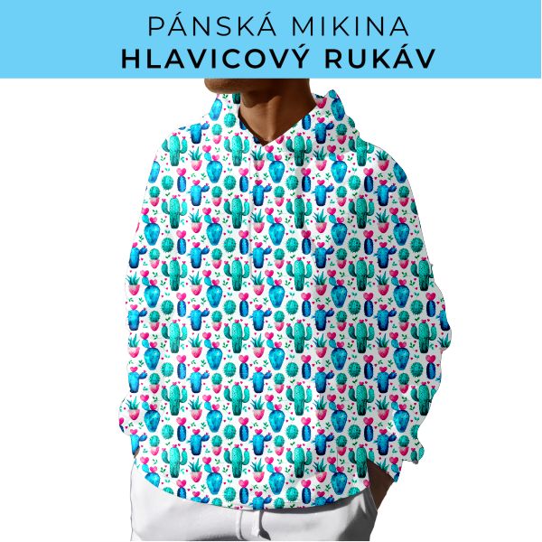 PÁNSKÝ střih - mikina s kapucí