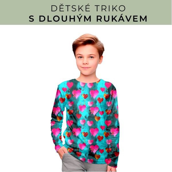 DĚTSKÝ střih - triko dlouhý rukáv