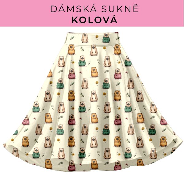 DÁMSKÝ střih - Kolová sukně