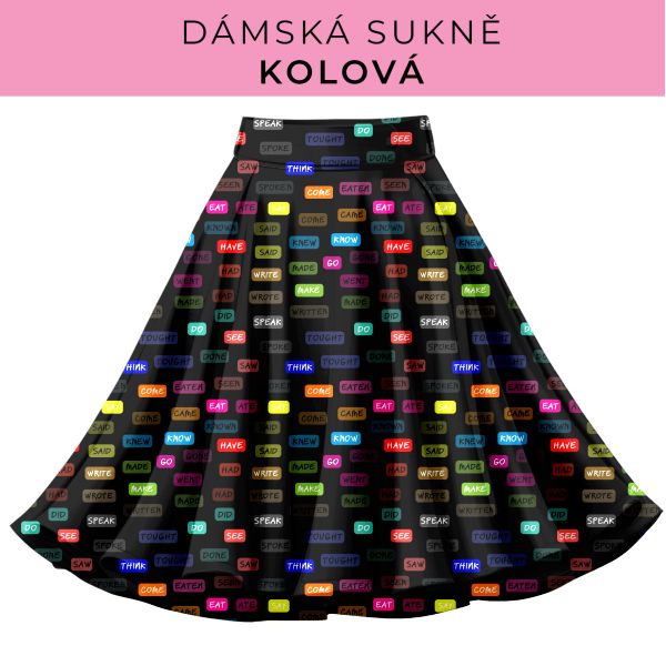 DÁMSKÝ střih - Kolová sukně