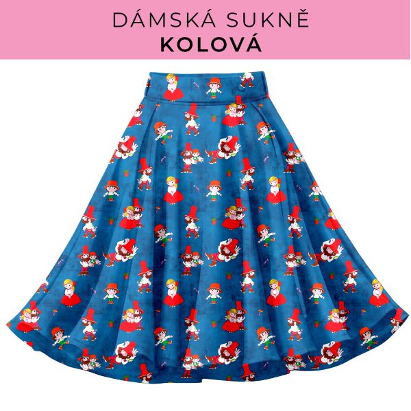 DÁMSKÝ střih - Kolová sukně