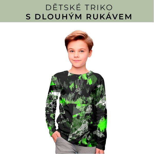 DĚTSKÝ střih - triko dlouhý rukáv