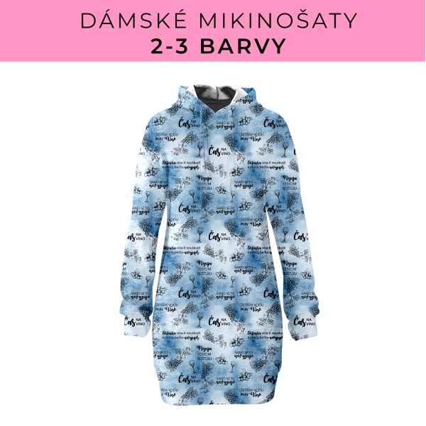 DÁMSKÝ střih - Mikinošaty 2-3 barvy