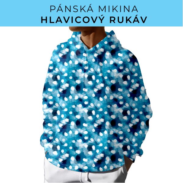 PÁNSKÝ střih - mikina s kapucí