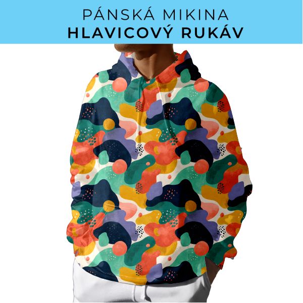 PÁNSKÝ střih - mikina s kapucí