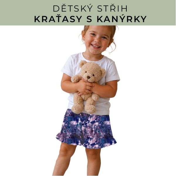 Dětský střih - Kraťásky s kanýrkem